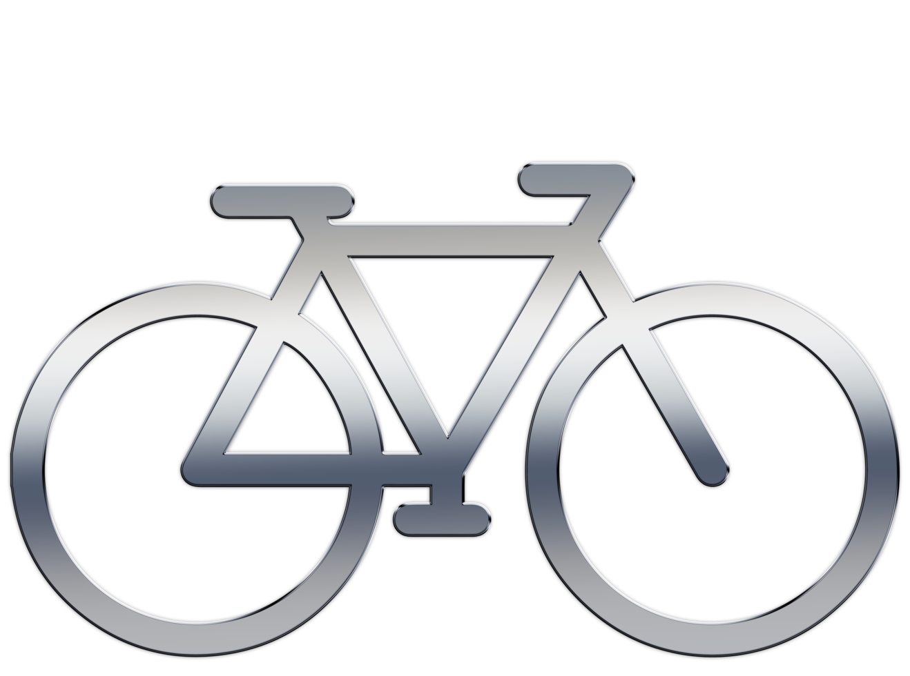 Racing bike icon on transparent background PNG