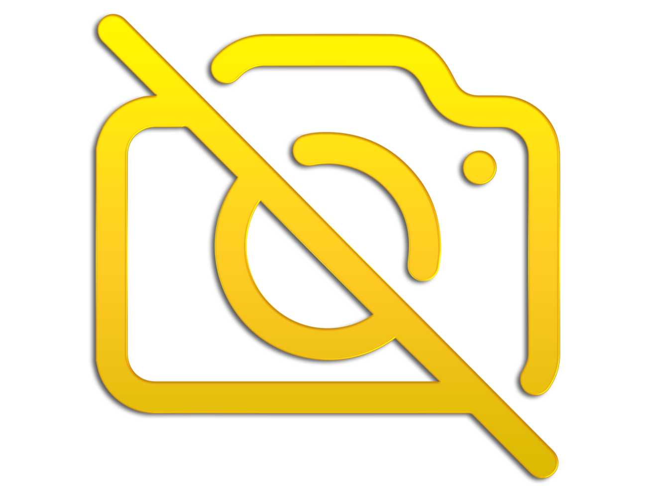 No photos forbidden sign on transparent background png