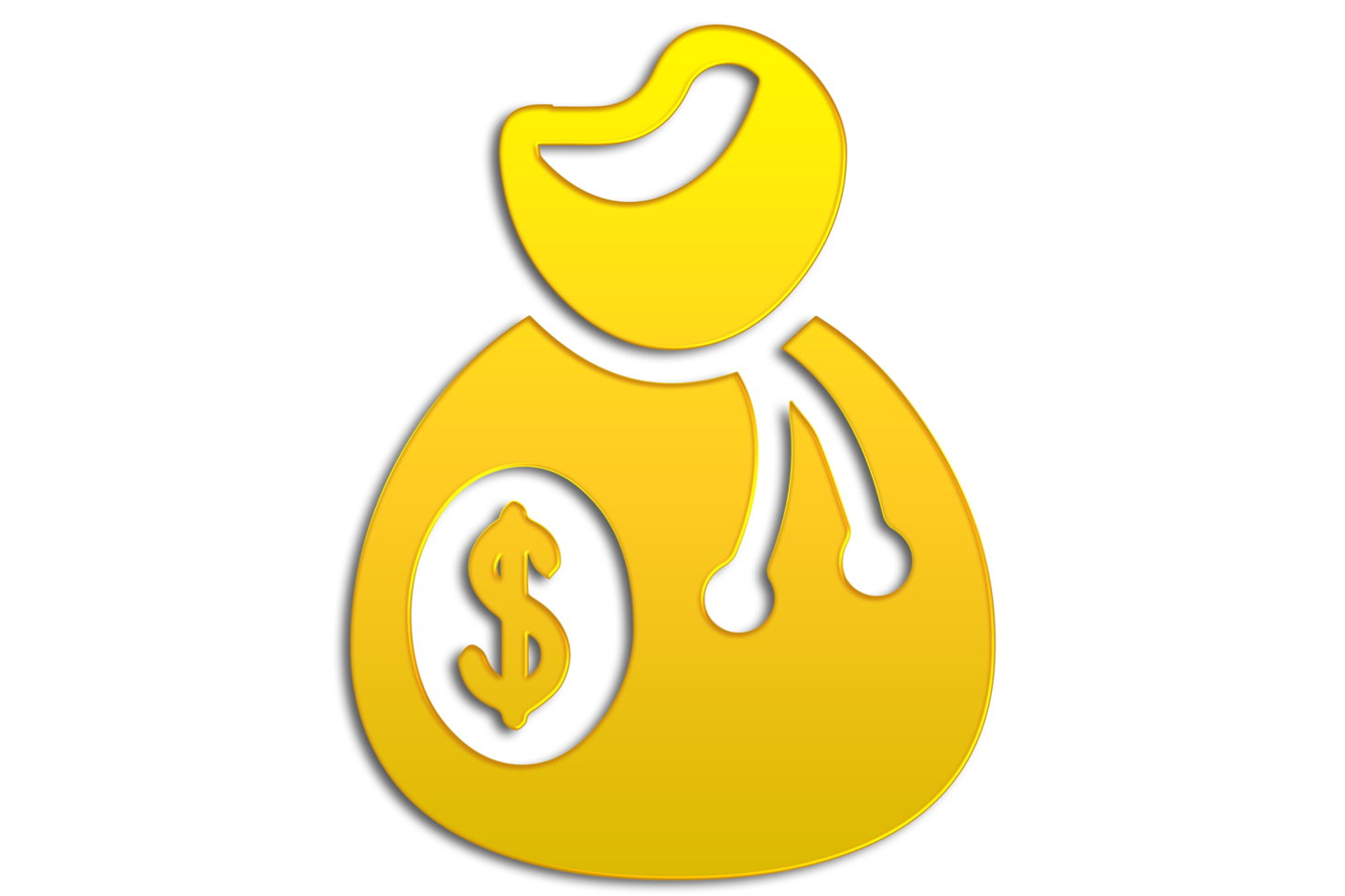 icono de bolsa de dinero fondo transparente png