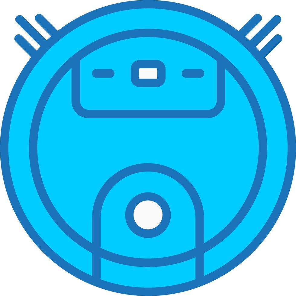 Robot Vacuum Cleaner Vector Icon