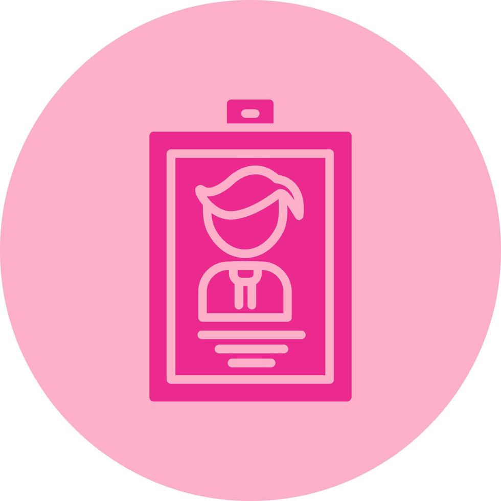 Identification Card Vector Icon