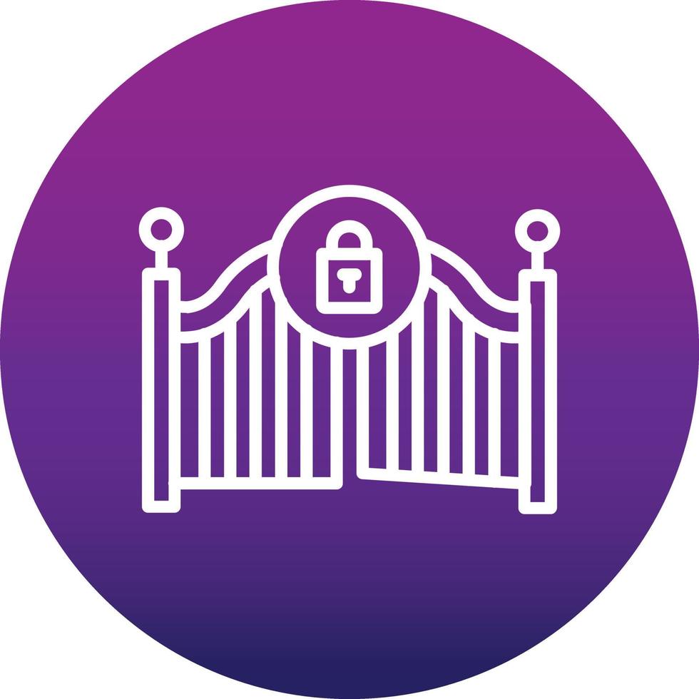 Gate Close Vector Icon