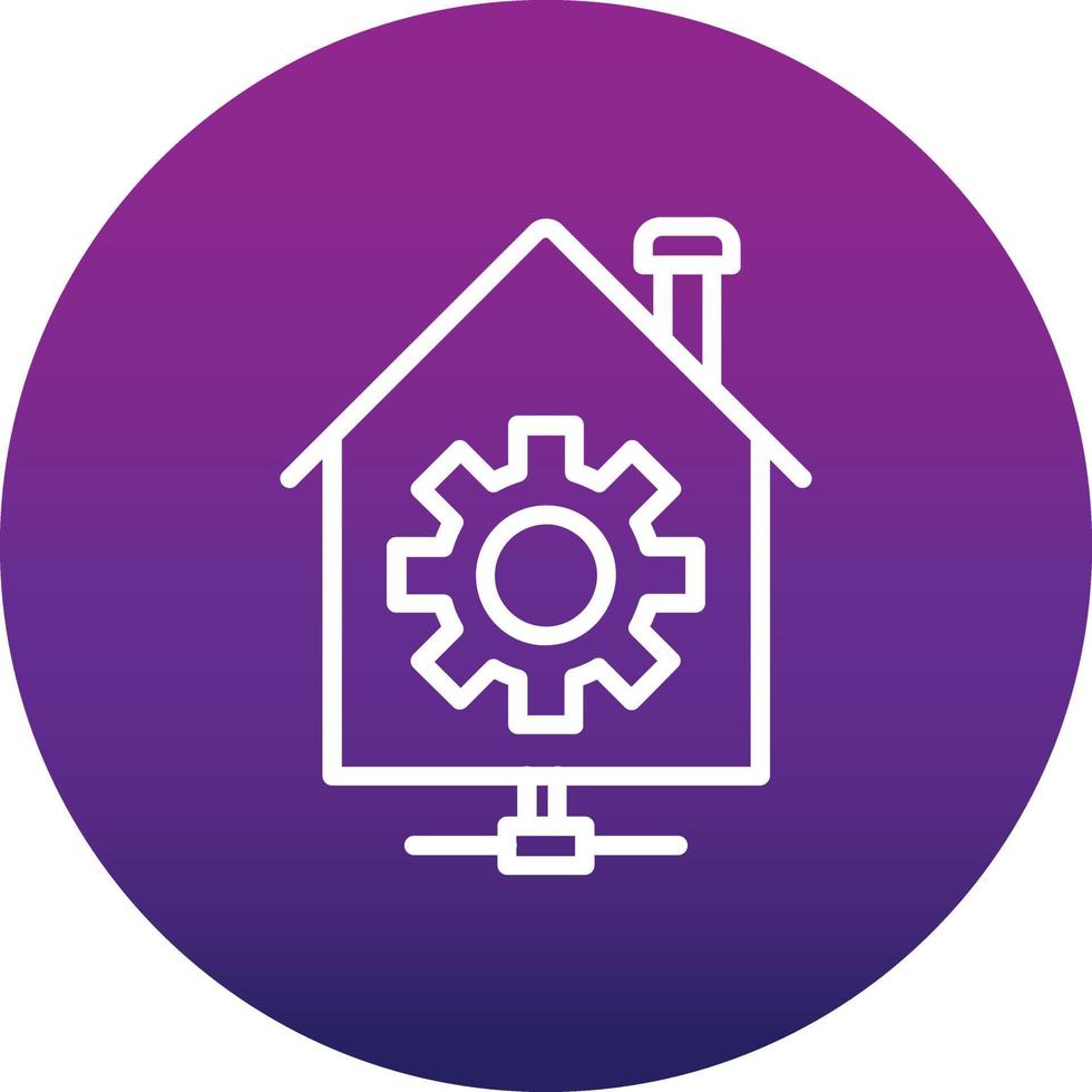 icono de vector de automatización del hogar