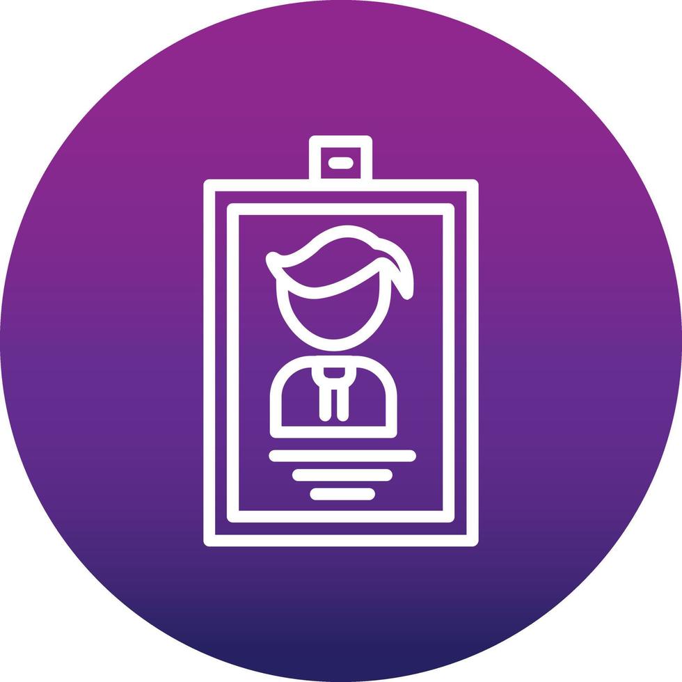 Identification Card Vector Icon