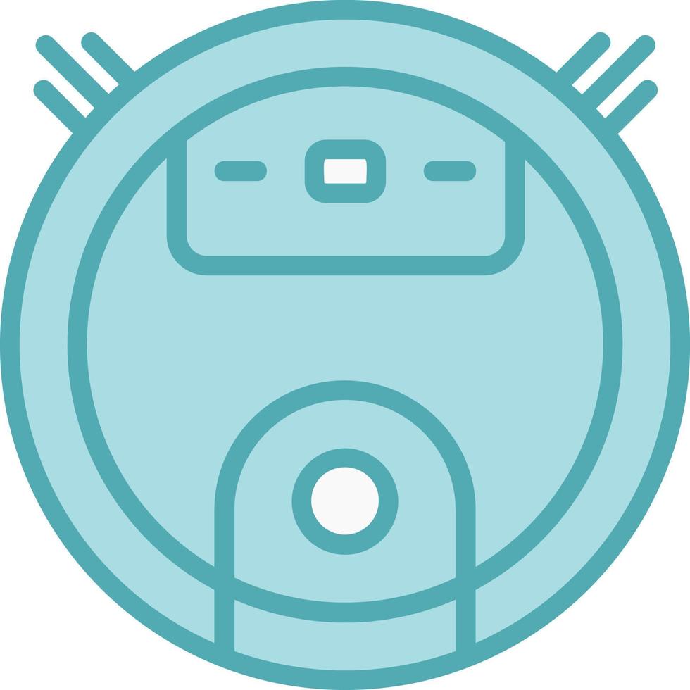 Robot Vacuum Cleaner Vector Icon