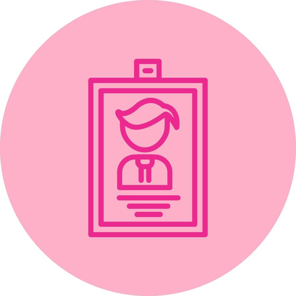 Identification Card Vector Icon