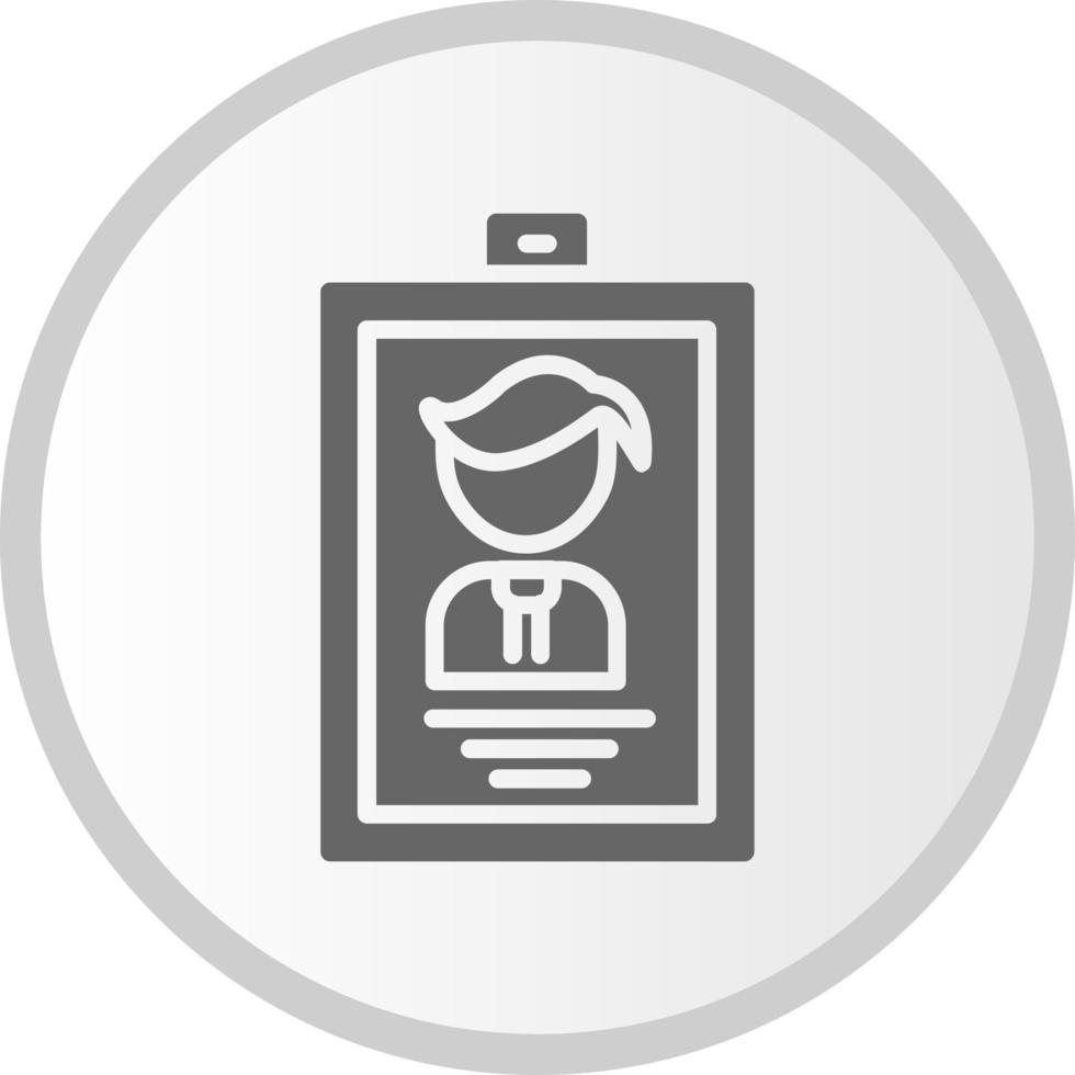 Identification Card Vector Icon