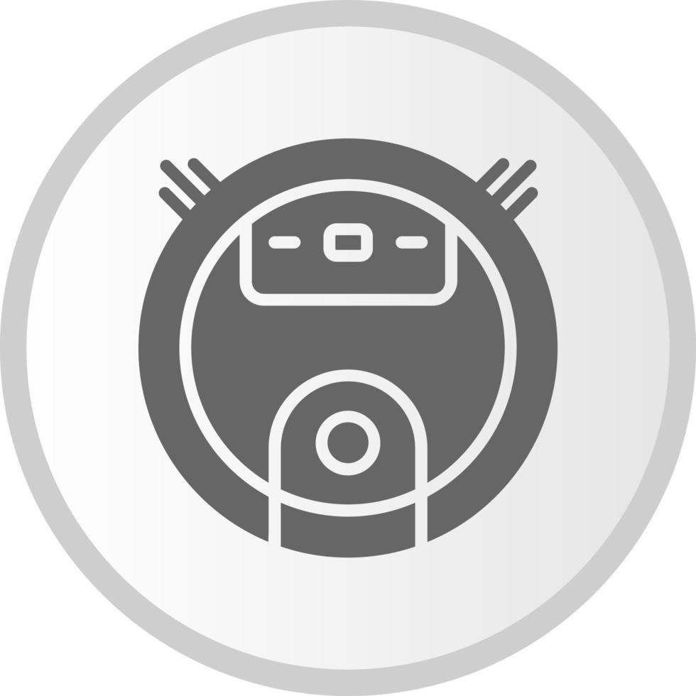 Robot Vacuum Cleaner Vector Icon