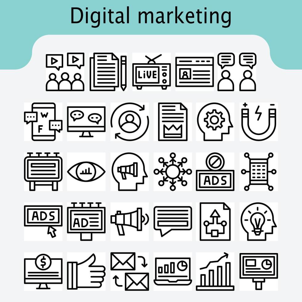 Digital marketing pro download vector