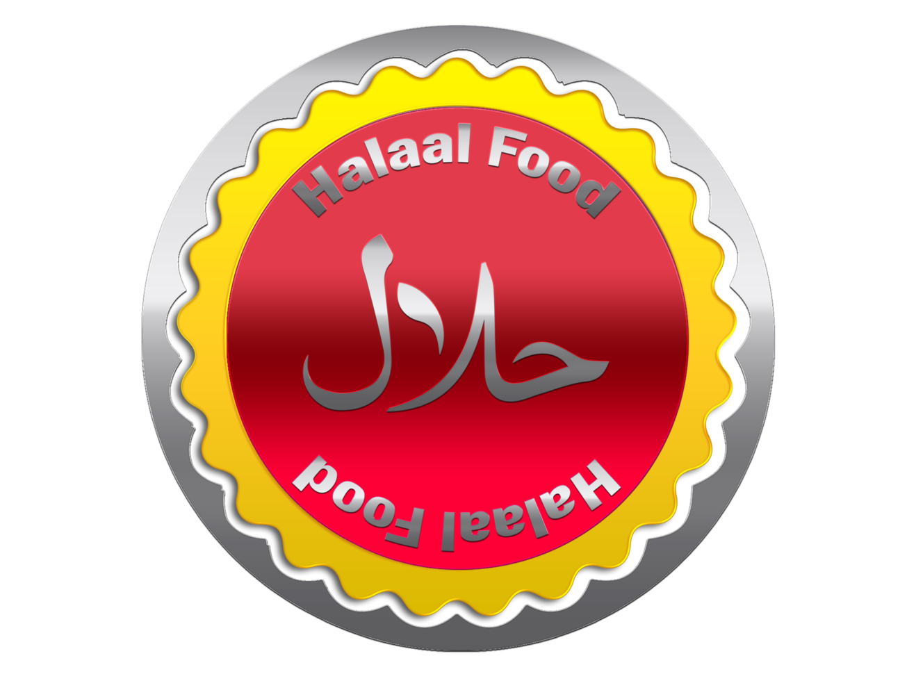 Halal-Logo auf transparentem Hintergrund png