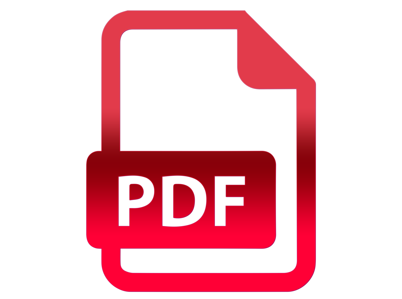 Pdf icon on transparent background. png