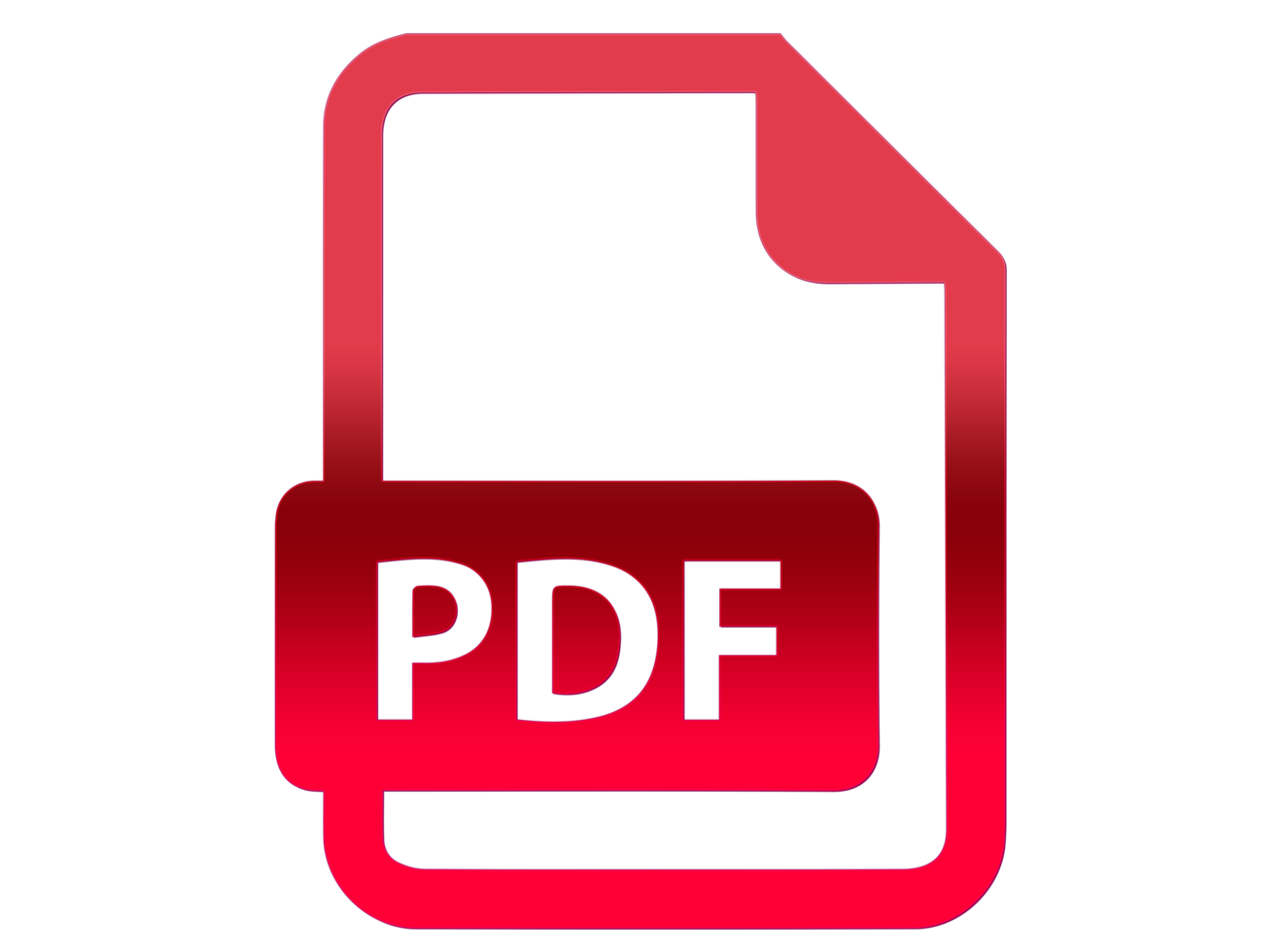 icono de pdf sobre fondo transparente. png