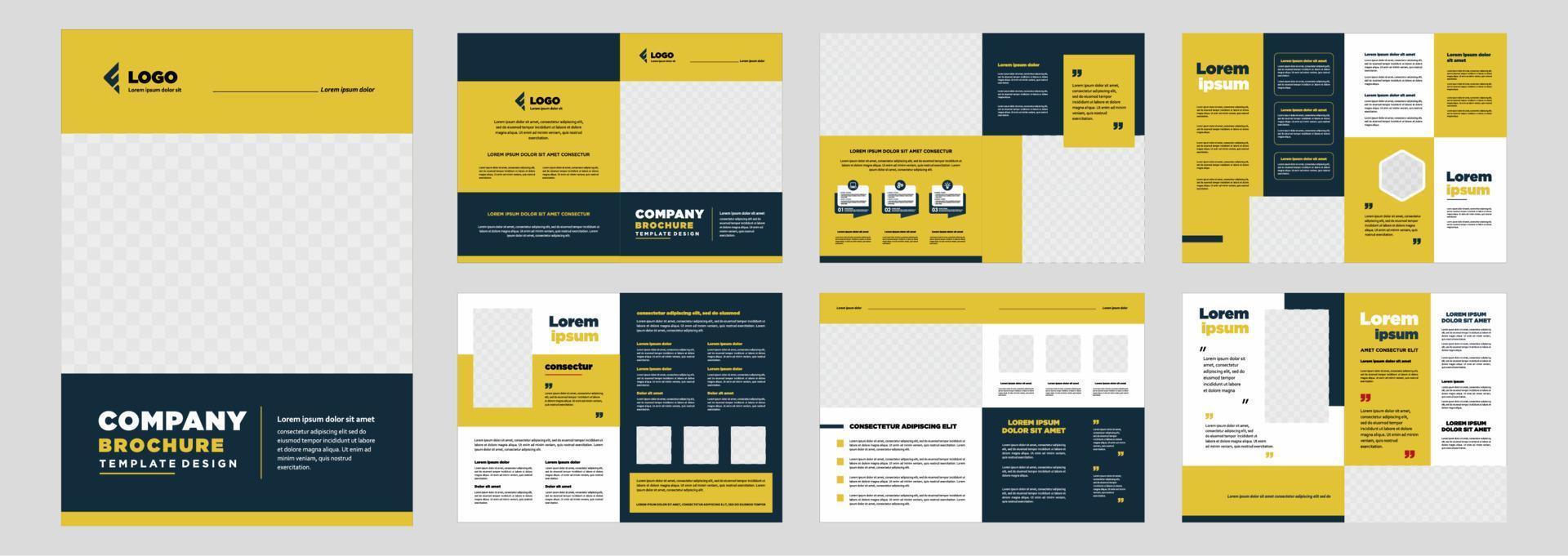 Minimalist business proposal template vector