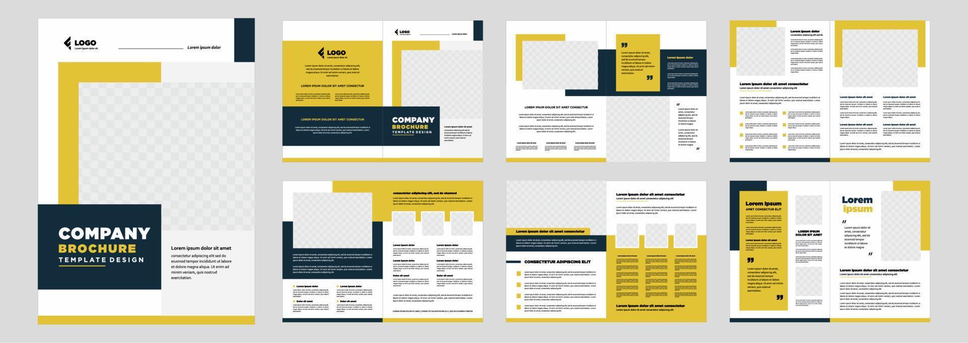 Minimalist business proposal template vector