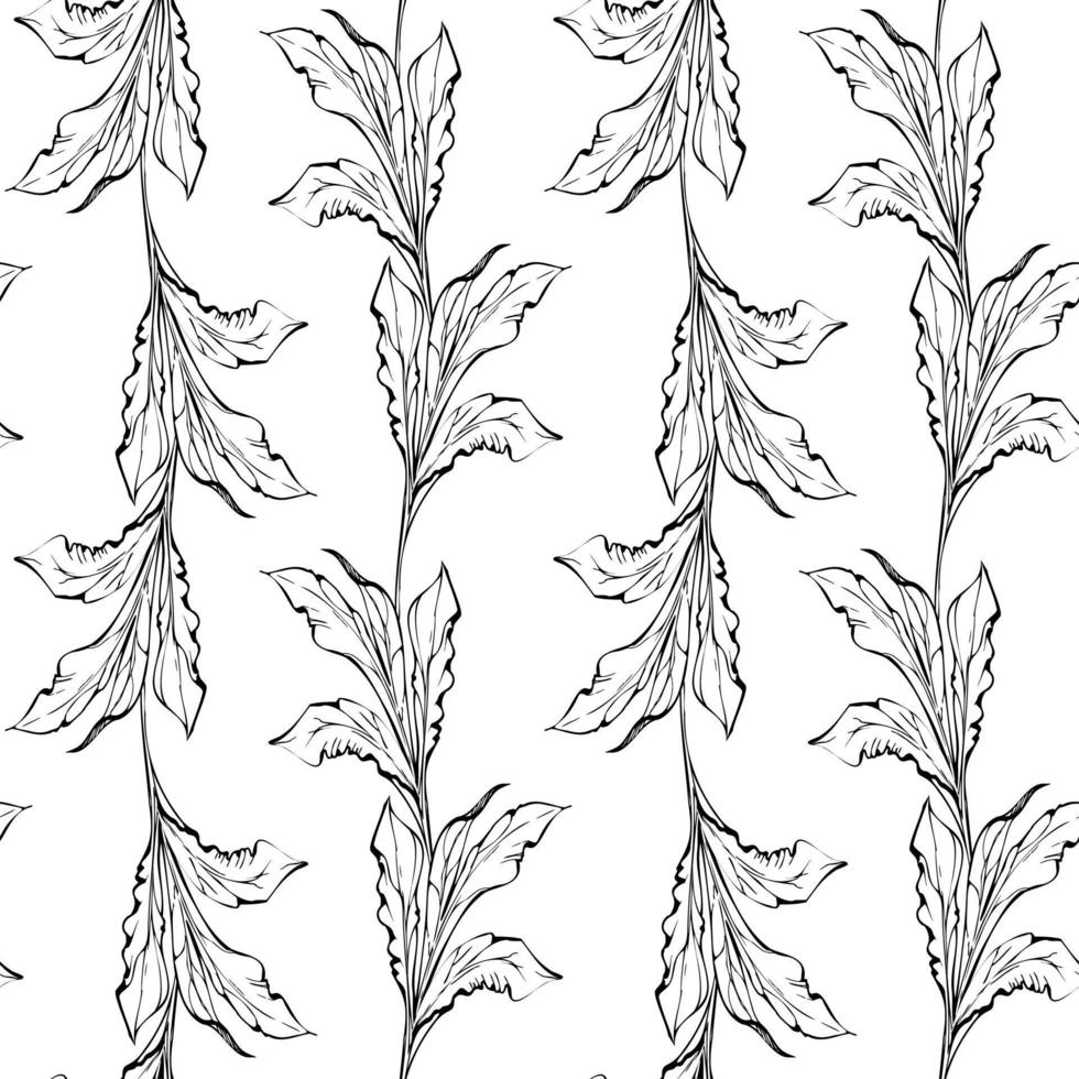 Hand drawn vector seamless pattern with peony flowers, buds and leaves. Isolated on white background. Design for invitations, wedding or greeting cards, wallpaper, print, textile, wrapping paper