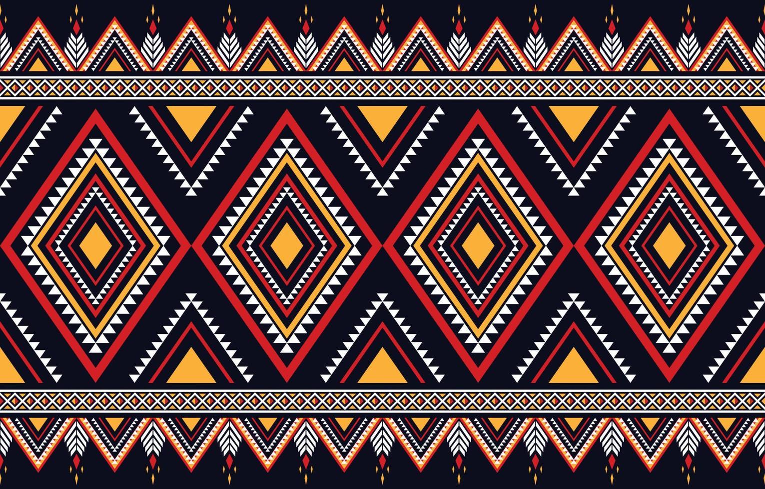Geometric seamless ethnic pattern concept. Geometry indigenous style seamless pattern. Design for indigenous, fabric, boho, carpet, ikat, tribal, batik, texture, vector, illustration, pattern style. vector