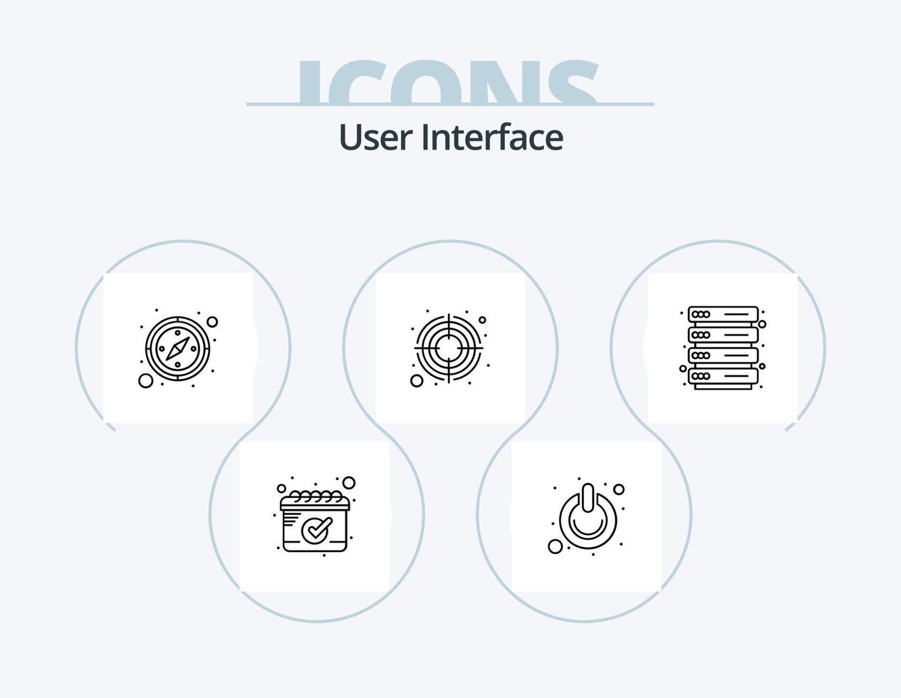 User Interface Line Icon Pack 5 Icon Design. . light. arrow. flash. padlock vector