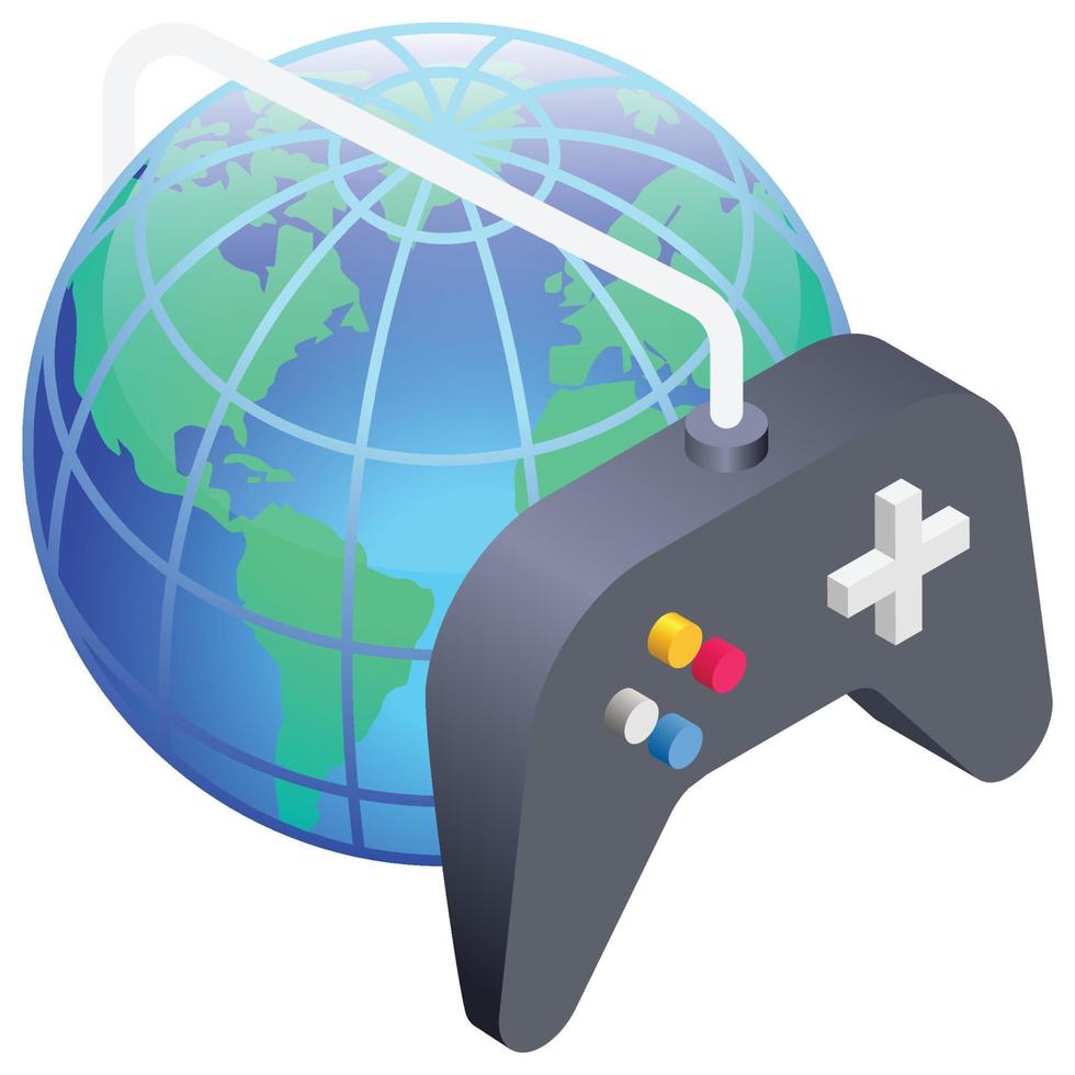 Online Gaming - Isometric 3d illustration. 17198406 Vector Art at Vecteezy