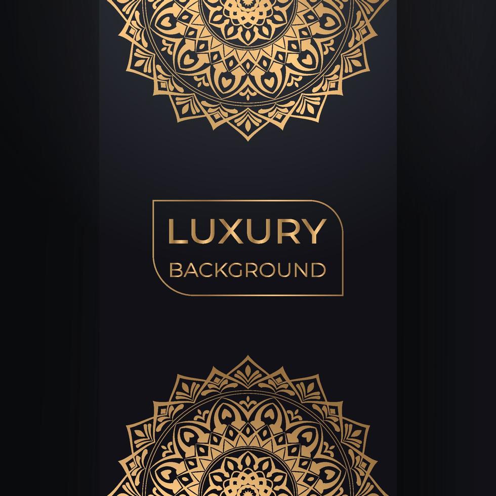Luxury arabesque ornamental mandala background design template vector