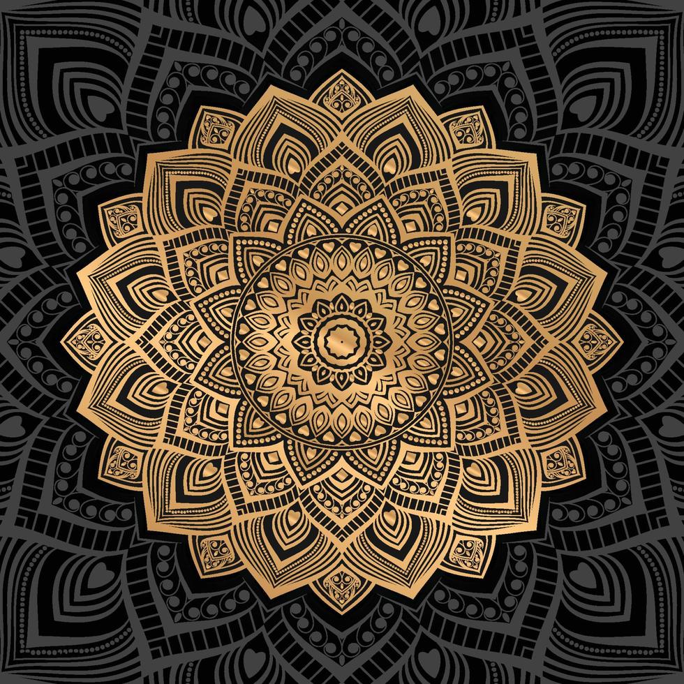 Fondo de mandala arabesco de lujo con estilo islámico vector