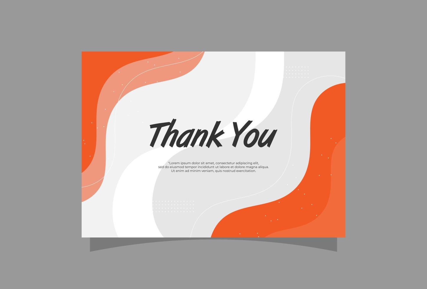 Thank you for coming to our wedding card template vector