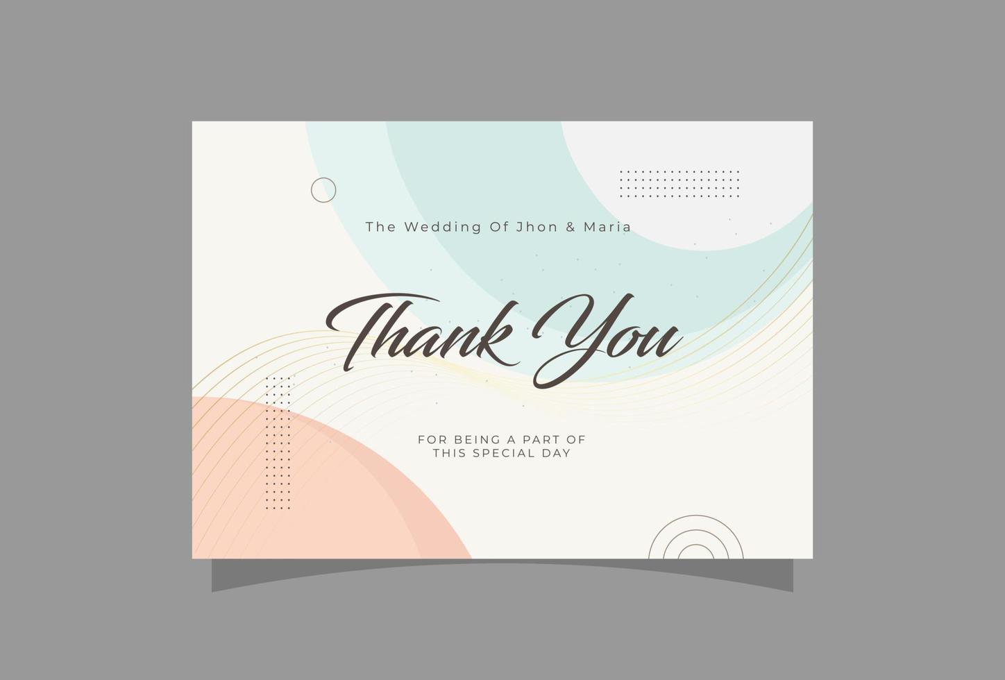 We are getting married thank you card vector