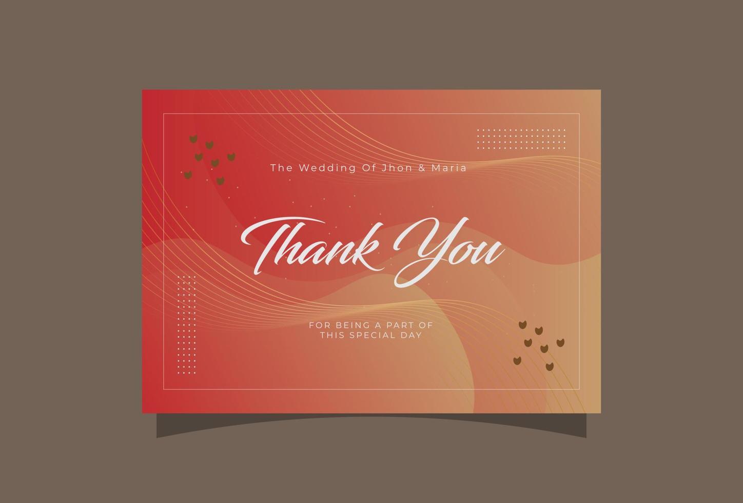 We are getting married thank you card vector