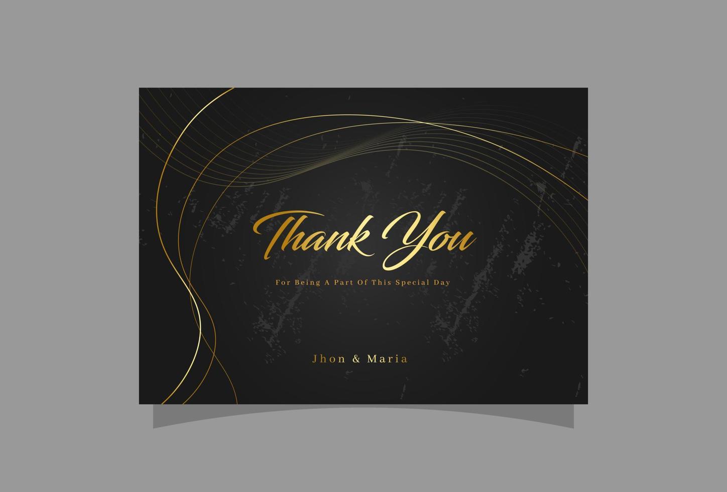 We are getting married thank you card vector