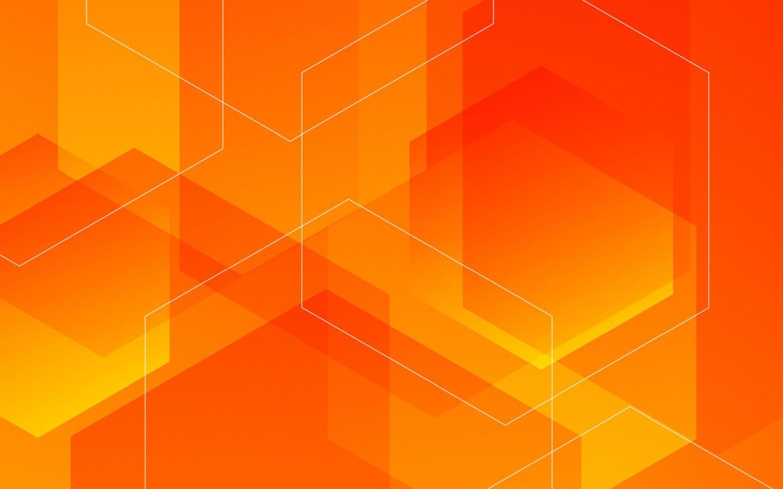 Minimal gradient orange shape background vector
