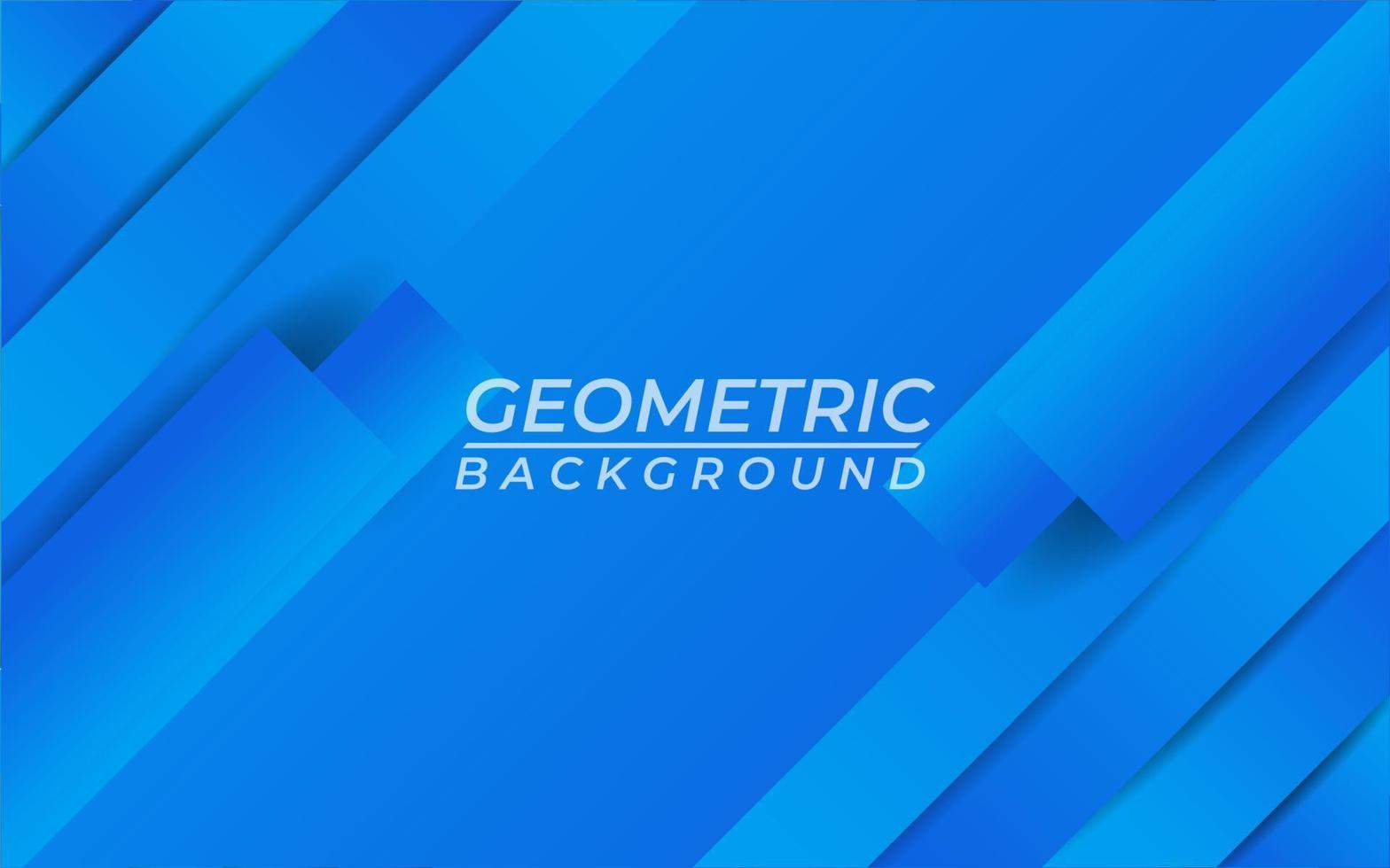 Blue gradient geometric shape background vector