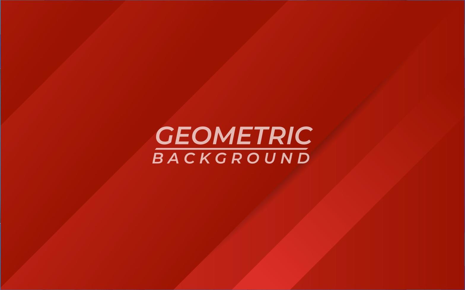 Red gradient geometric shape background vector