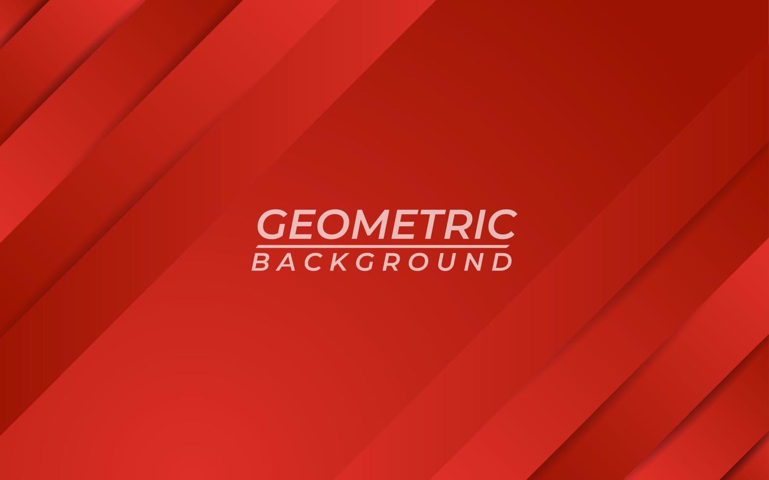 Red gradient geometric shape background vector