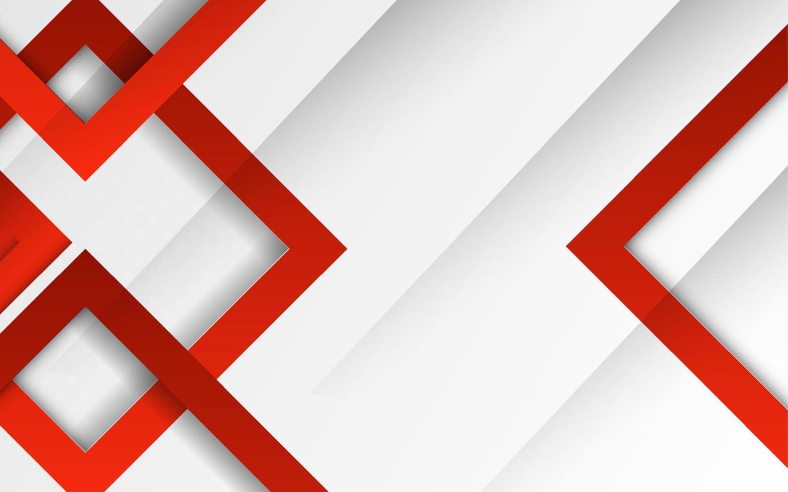 Red gradient geometric shape background vector