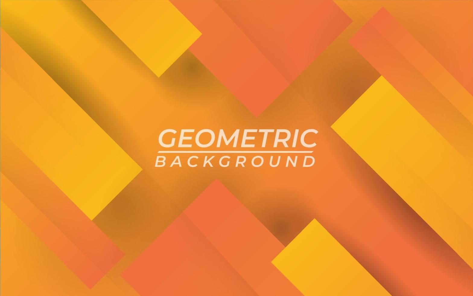 fondo de forma geométrica degradado naranja vector