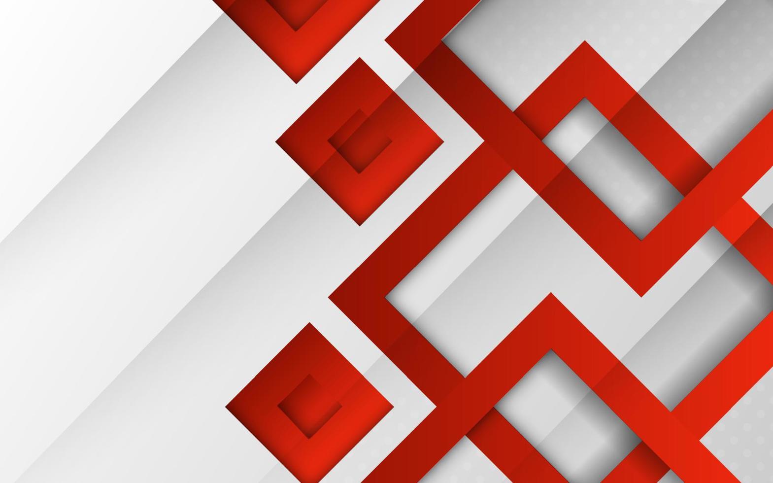 Red gradient geometric shape background vector