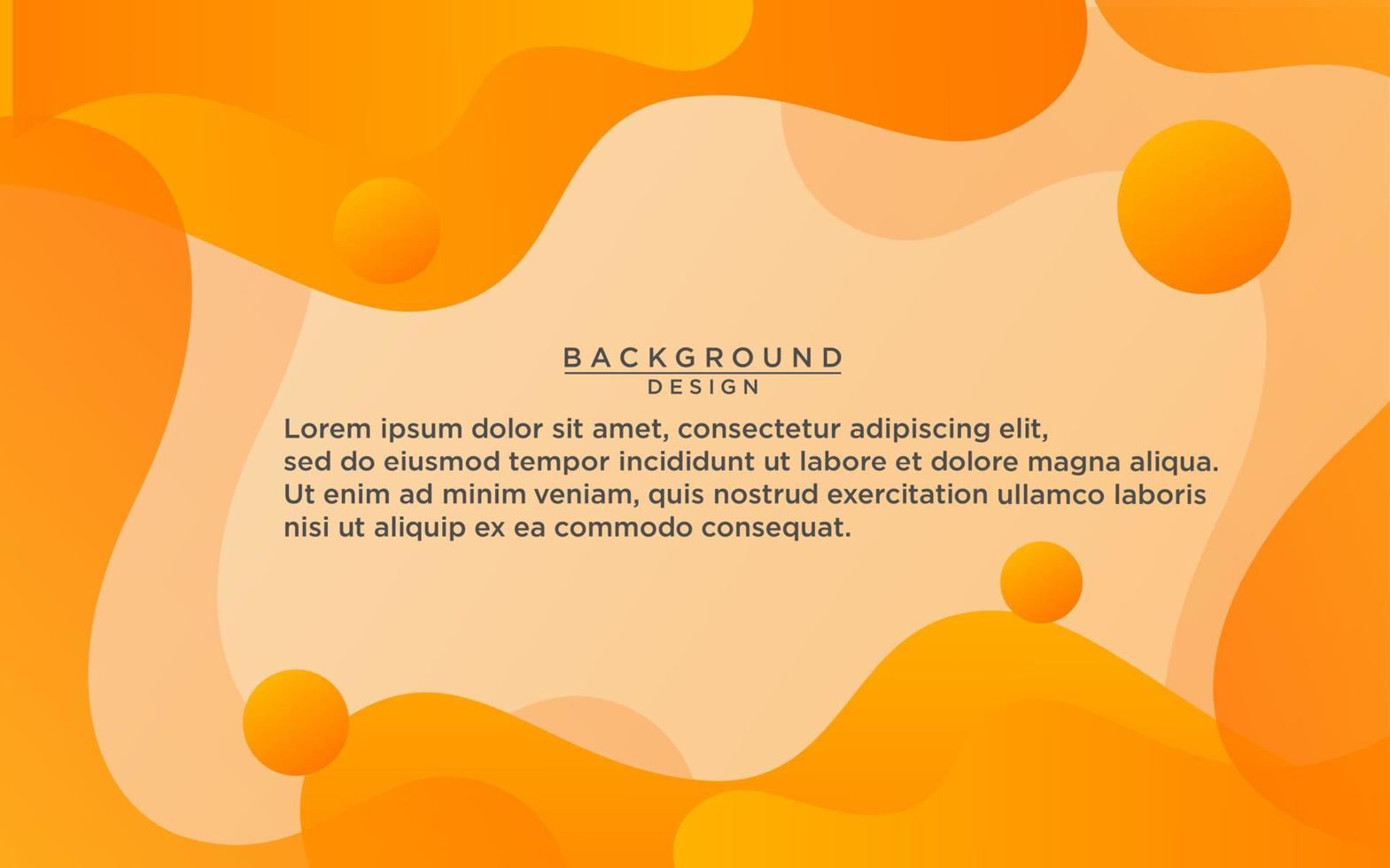 Abstract liquid orange shape background. orange fluid vector banner template for social media, web sites