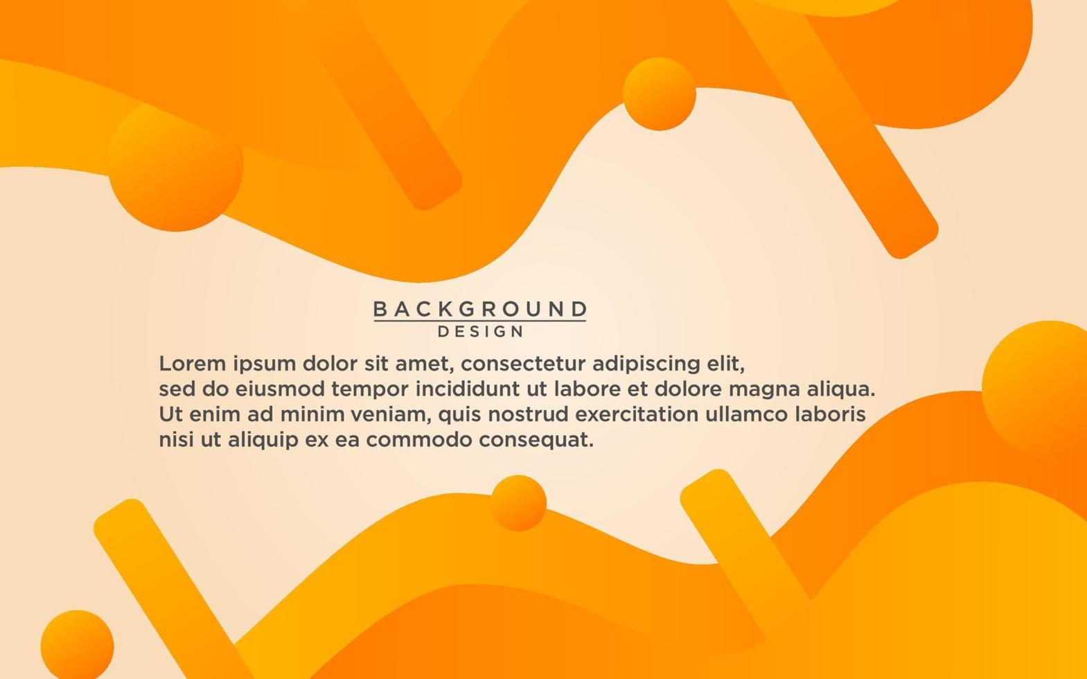 Abstract liquid orange shape background. orange fluid vector banner template for social media, web sites