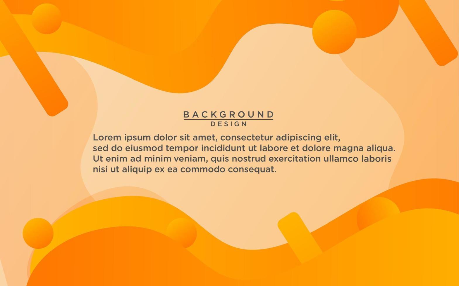 Abstract liquid orange shape background. orange fluid vector banner template for social media, web sites