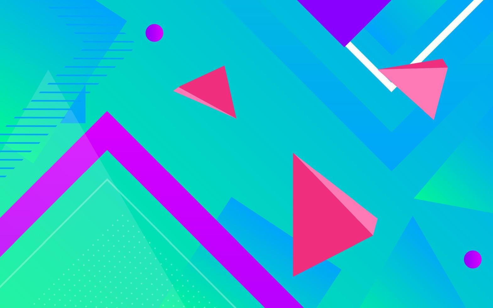 minimal 3d colorful geometric background vector