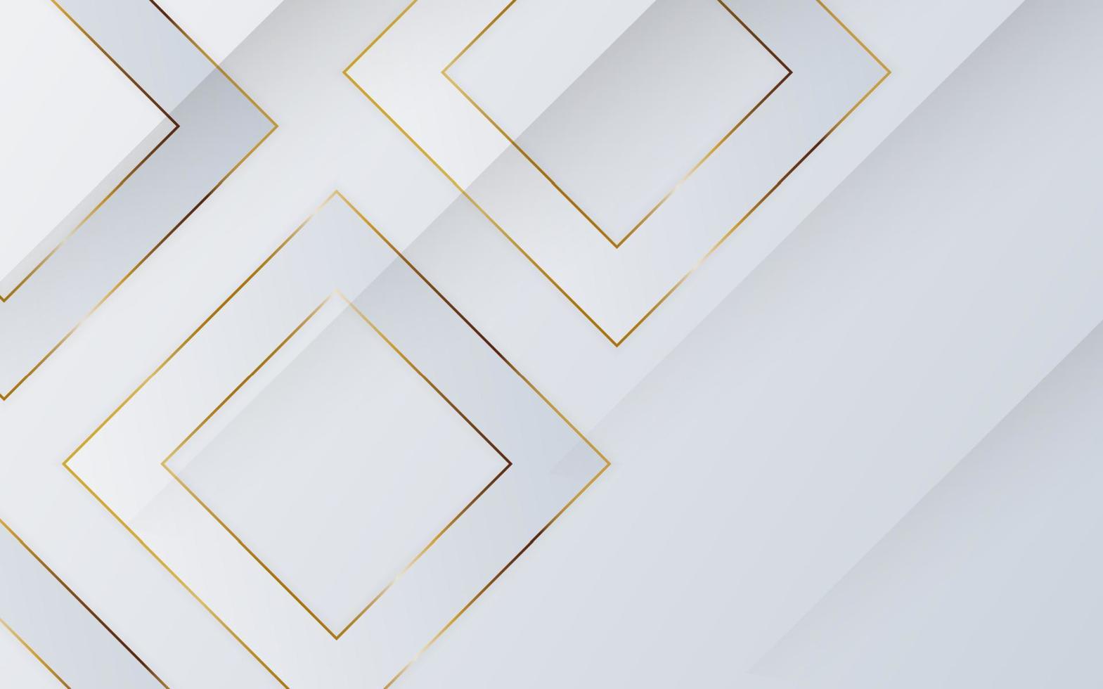Abstract light silver background elegant square shape design vector
