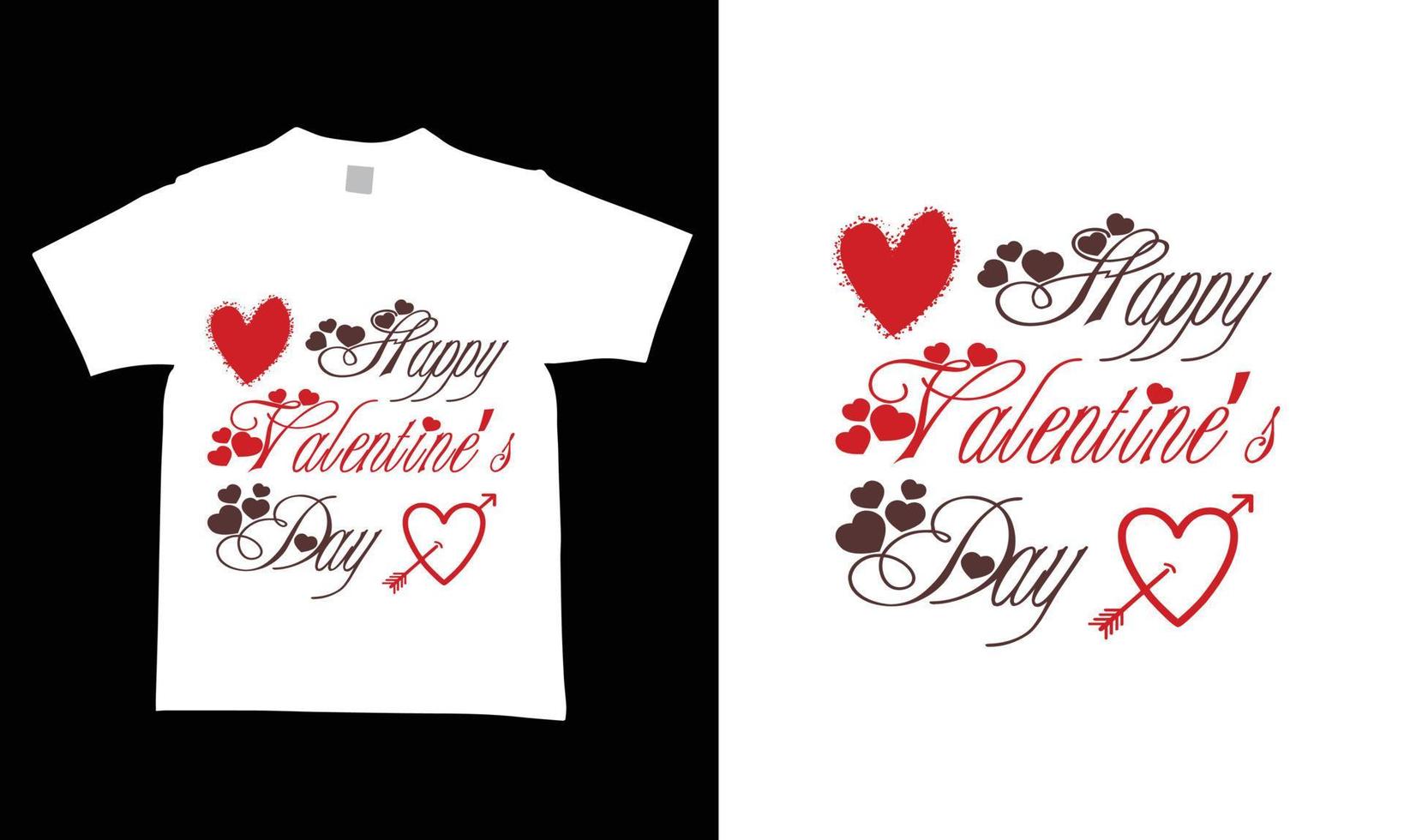 Valentine's day t-shirt design templates new and modern designs. vector