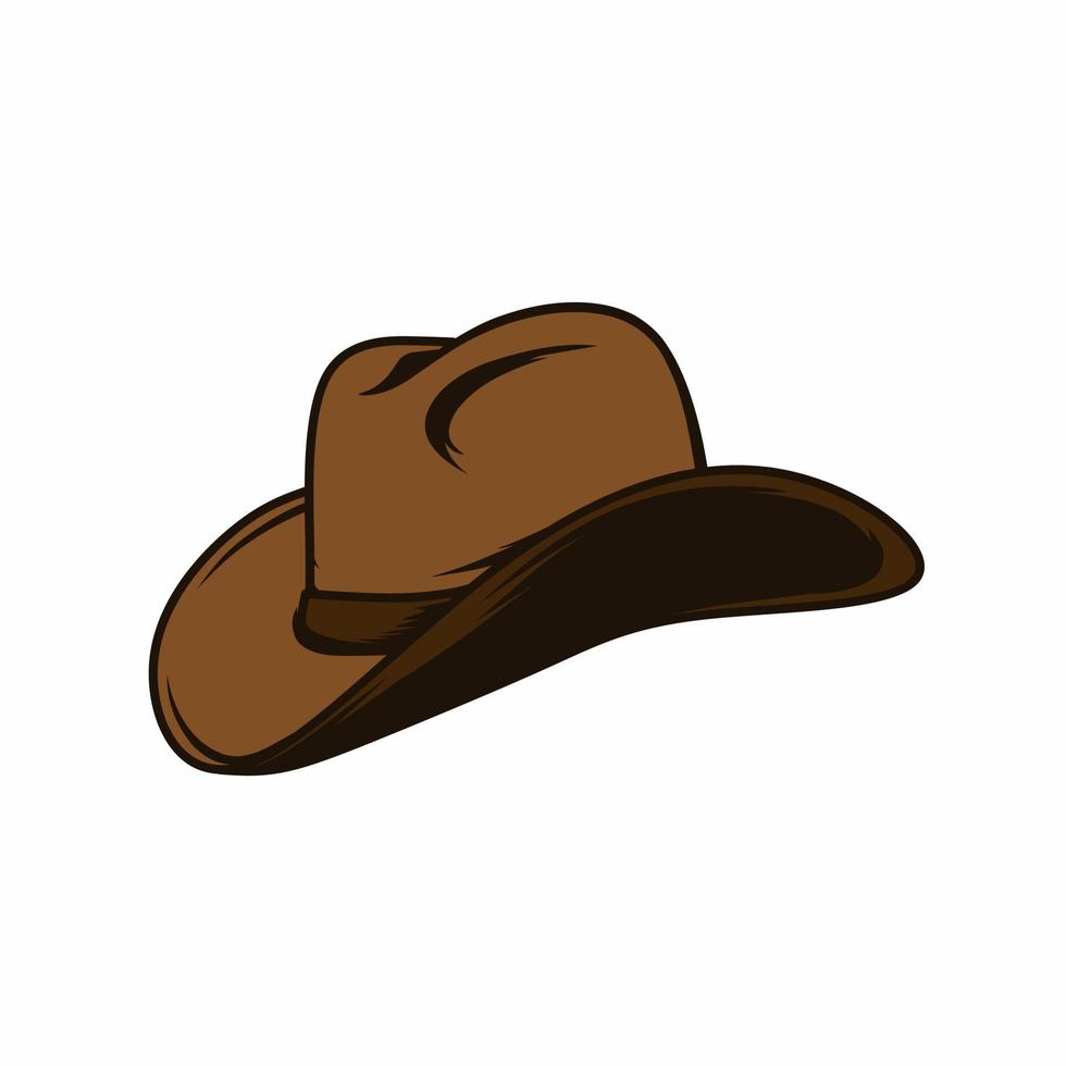 cowboy hat illustration vector