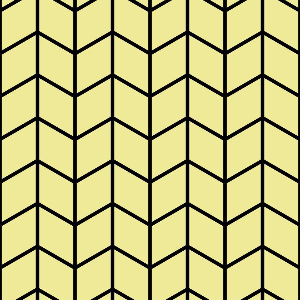 Vector seamless pattern yellow with black line color. Regular abstract striped texture. Geometric pattern of straight lines.