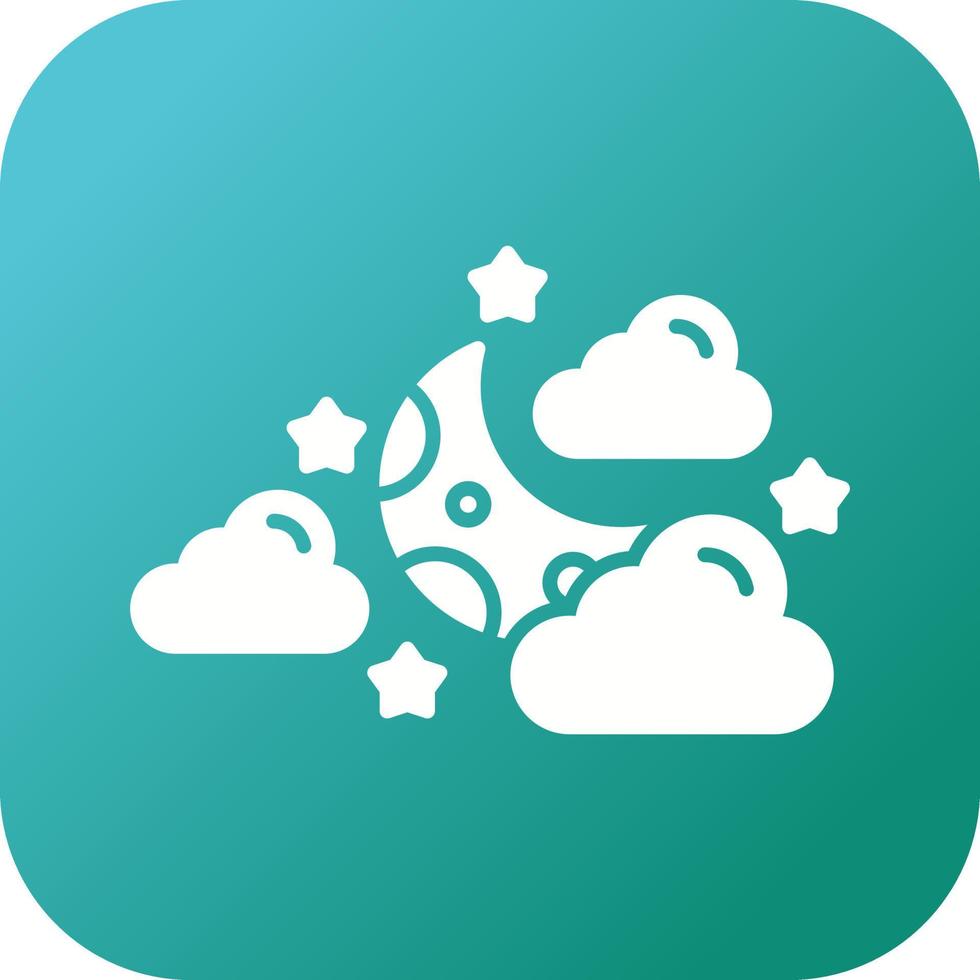 Starry Night Vector Icon