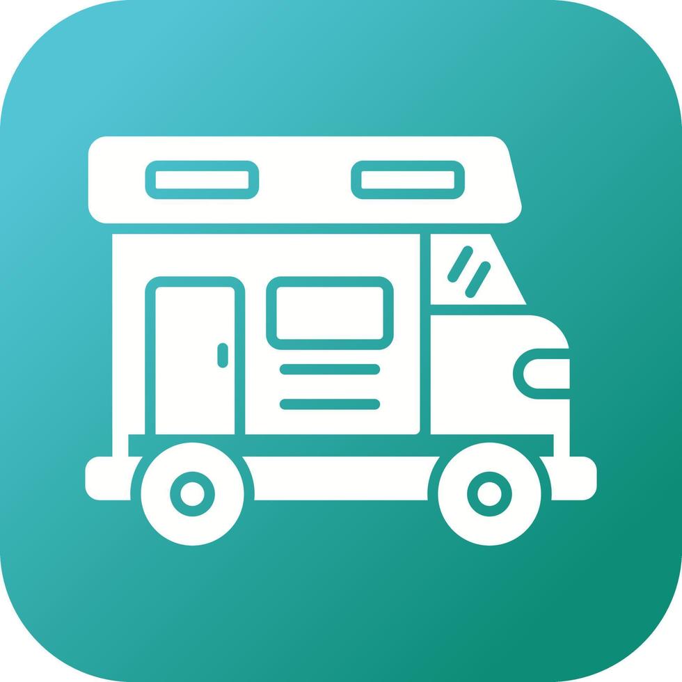 Camper Van Vector Icon