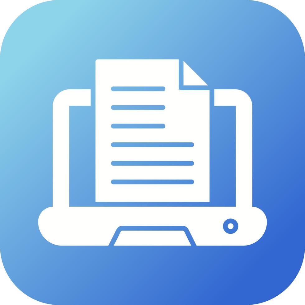 Content Writing Vector Icon