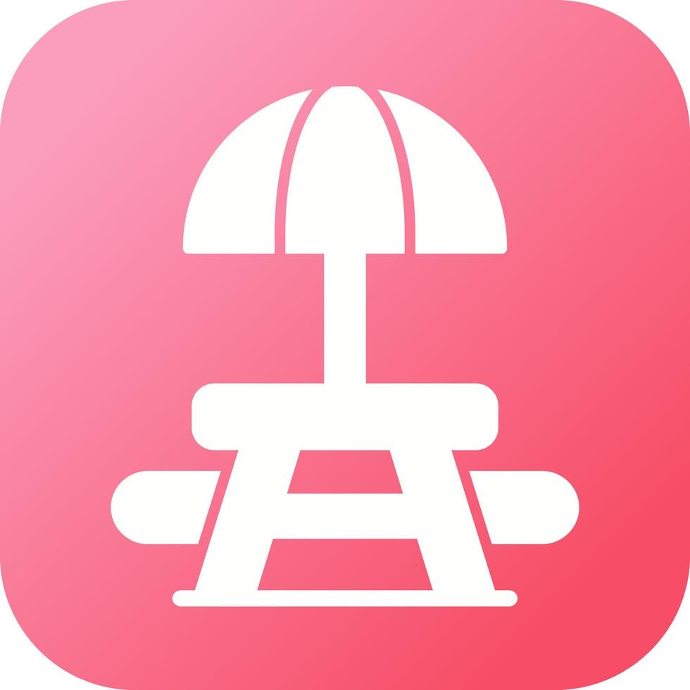 Picnic Table Vector Icon