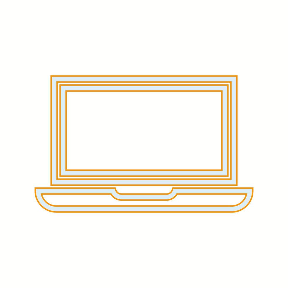 Beautiful Laptop vector line icon