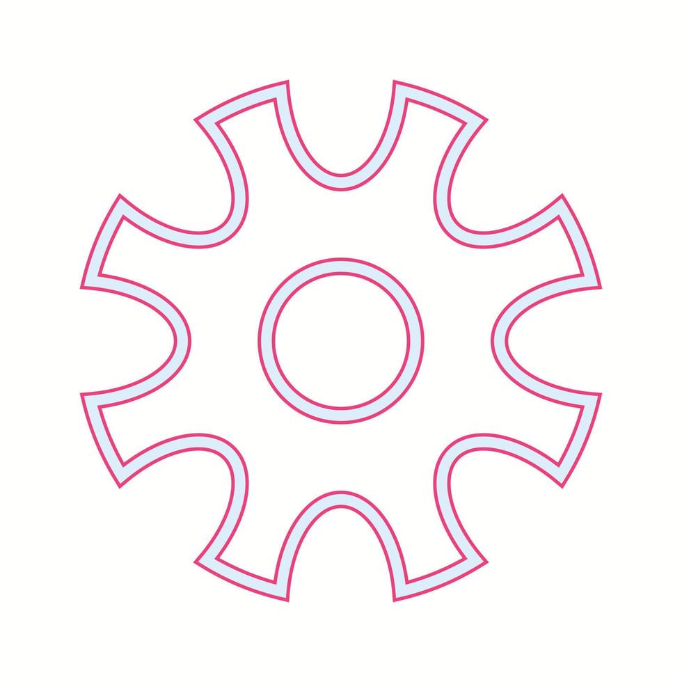 Beautiful Settings vector line icon