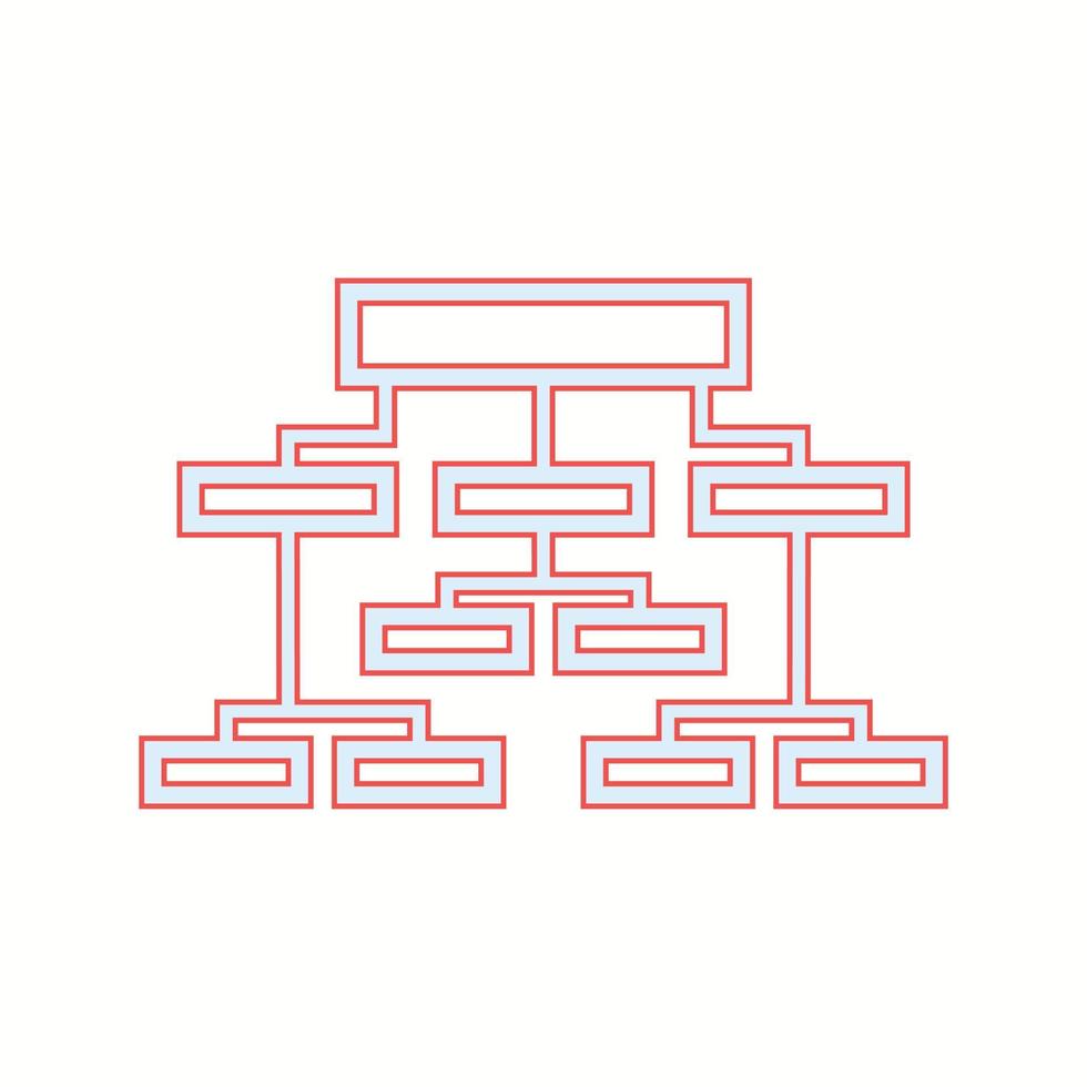 Beautiful Business structure vector line icon